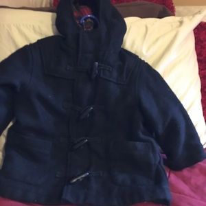 Boys 12 month wool jacket w/plaid linings